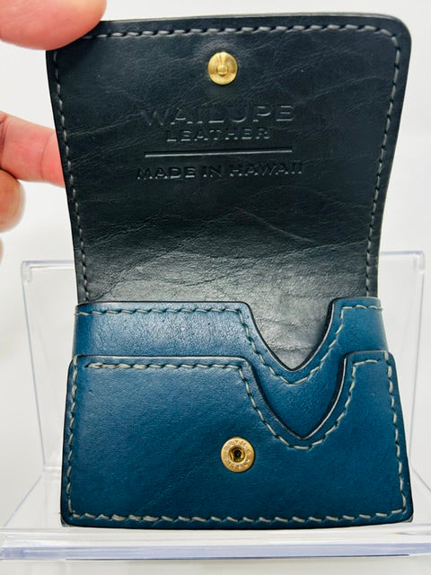 Business Card Wallet - Deep Pacific Blue